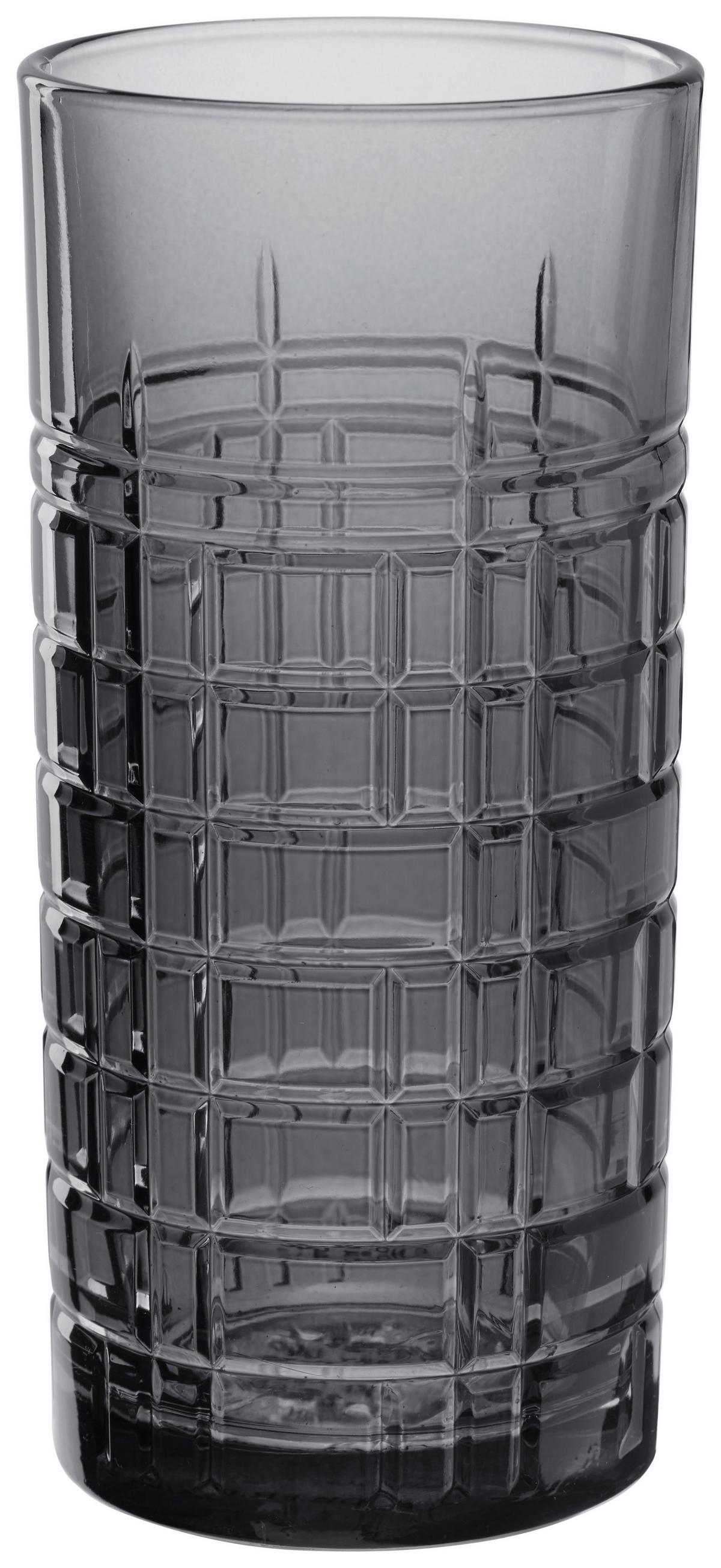 Longdrinkpohár Black Skye - sötétszürke, Modern, Üveg (7,1/14,5cm) - Premium Living