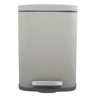 Treteimer Akira Matt-Taupe - Taupe/Schwarz, Basics, Kunststoff/Metall (28/19,3/37,9cm) - Spirella