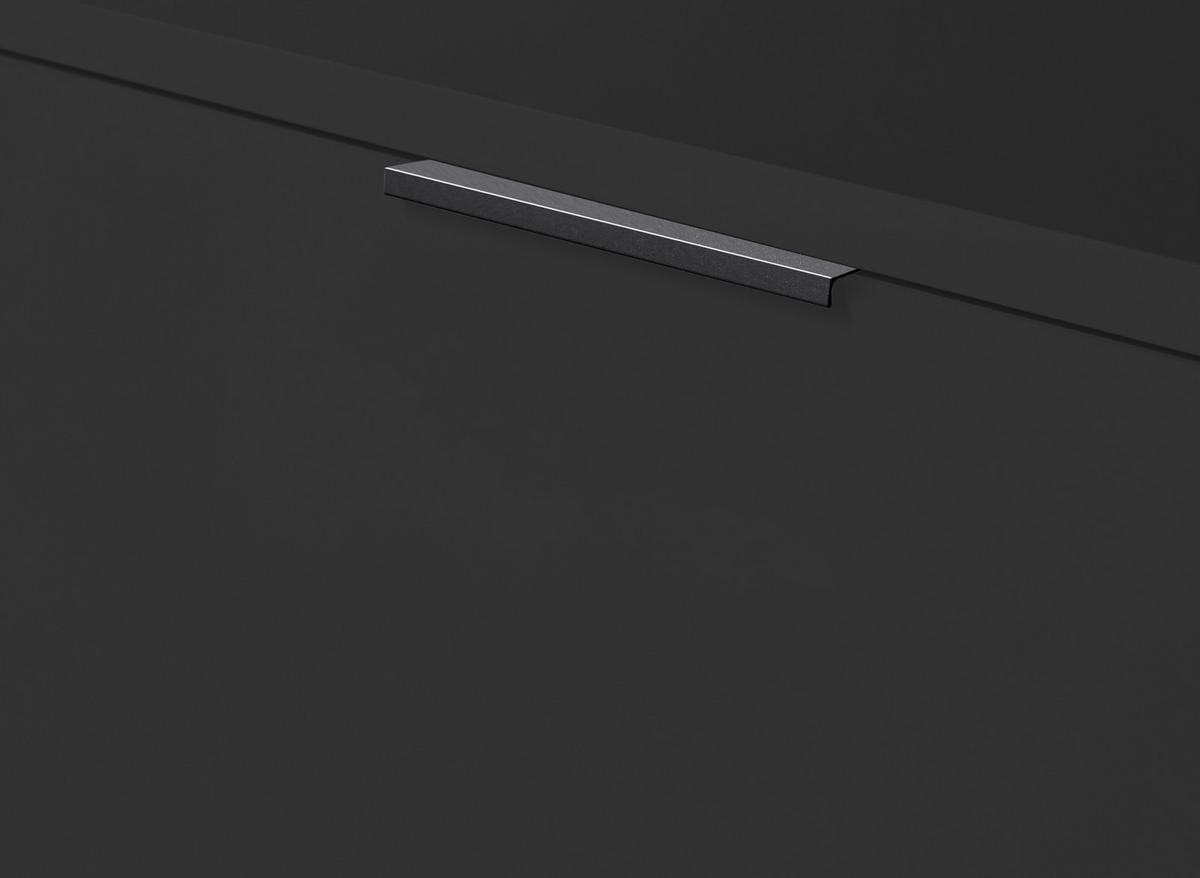 SZAFKA POD UMYWALKĘ PORTO - czarny, Konventionell, materiał drewnopochodny/tworzywo sztuczne (70/60/35cm) - Xora