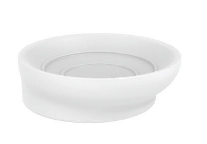 Posodica Za Milo Naime - bela, Moderno, umetna masa (9,5/2,9cm) - Premium Living