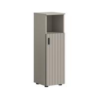 Midischrank Mone Kaschmir - Kaschmir/Schwarz, Trend, Holzwerkstoff/Kunststoff (30/95/30cm) - MID.YOU