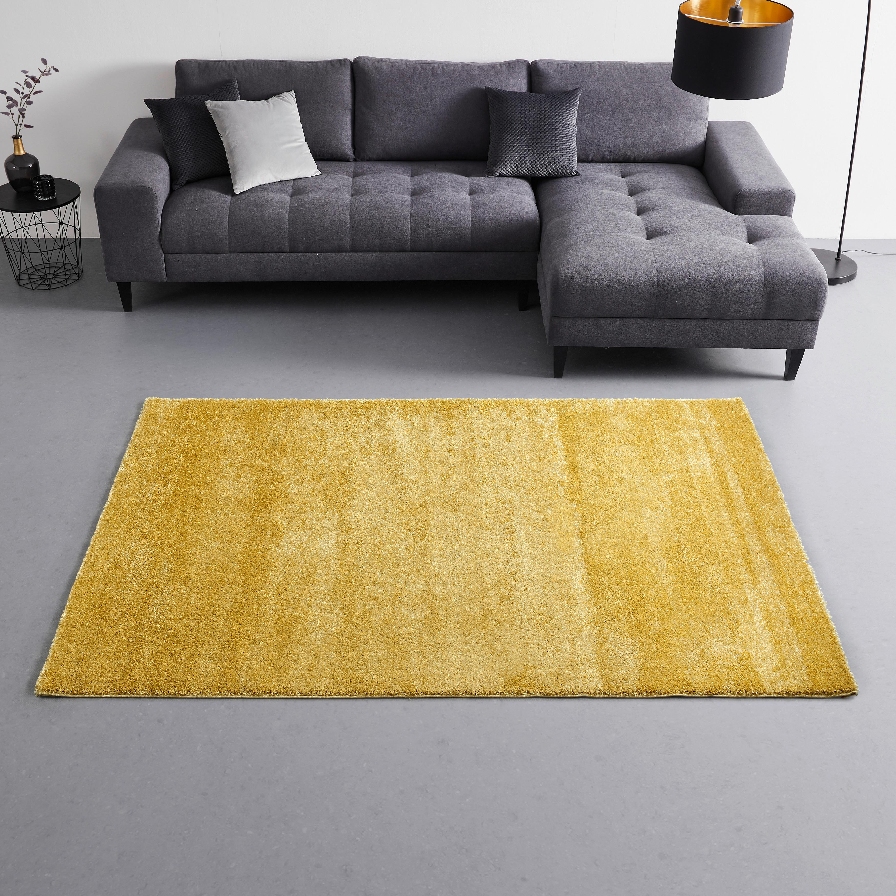 Szőtt Szőnyeg Rubin 1 - sárga, modern, textil (80/150cm) - Modern Living