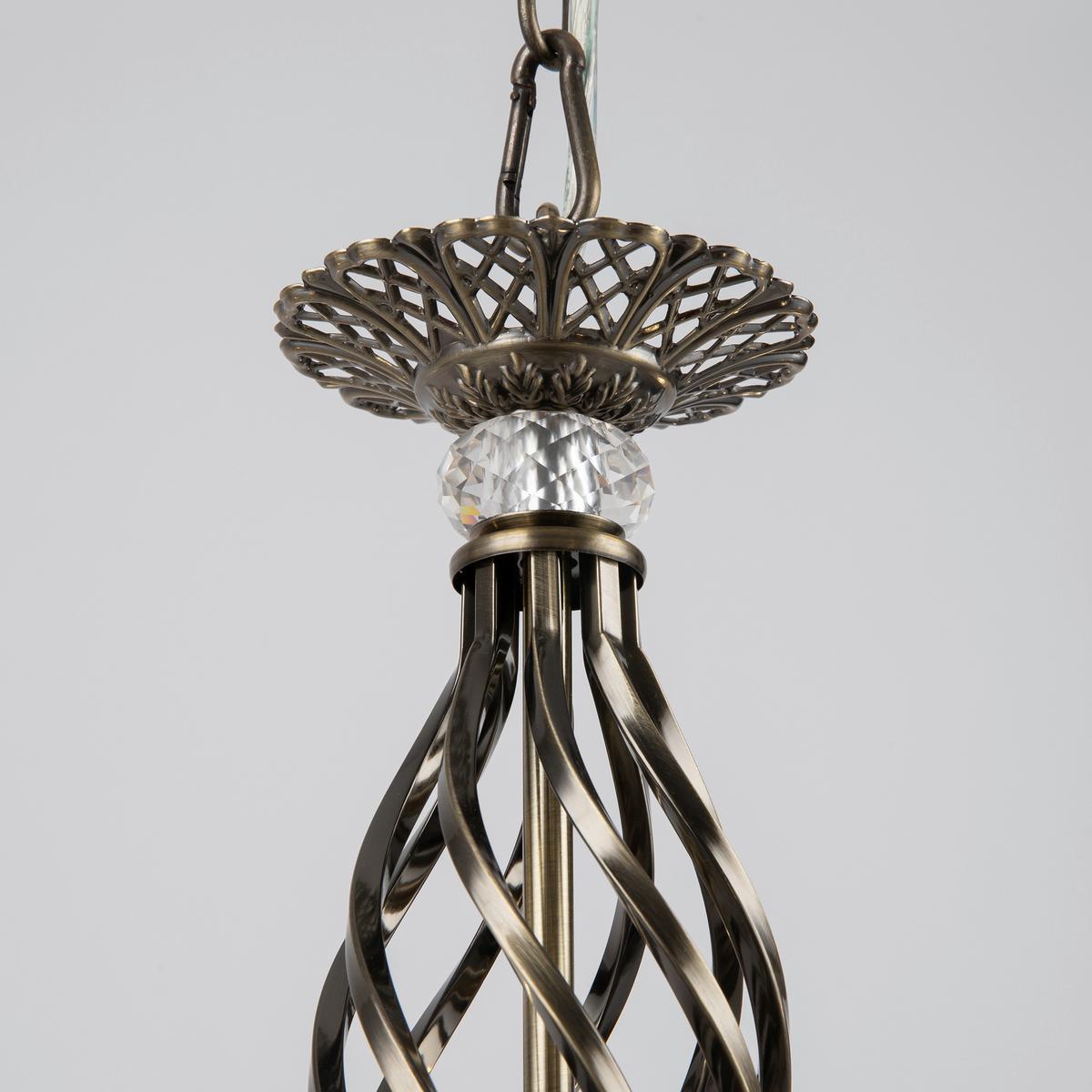 Kronleuchte Grace Messingfarben max. 60 Watt - Messingfarben, Trend, Glas/Metall (63/56/63cm) - MAYTONI