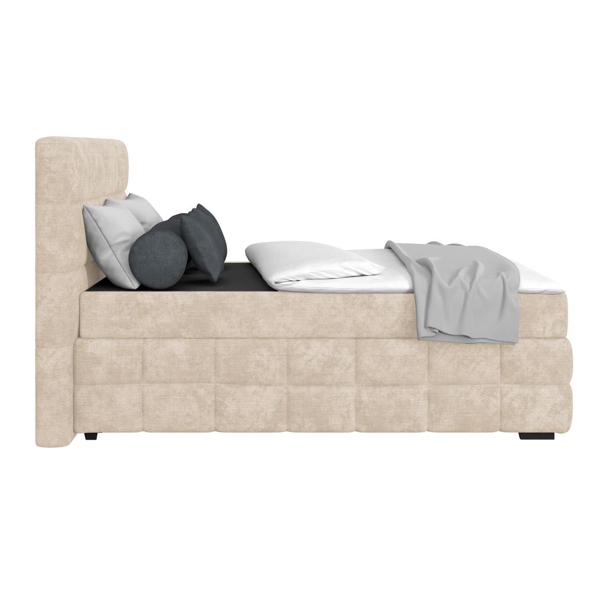 PAT BOX VEGA - alb/verde, Trend, lemn/textil (140/200cm) - Modern Living