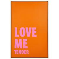 OBRAZ 2053117 - jaskrawy róż/pomarańczowy, Basics, drewno (60/90/3,6cm) - Boltze Home