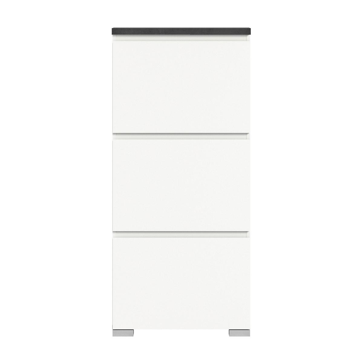Ormarić Za Cipele Shoelove - bijela/siva, Moderno (60/133/18cm) - Modern Living
