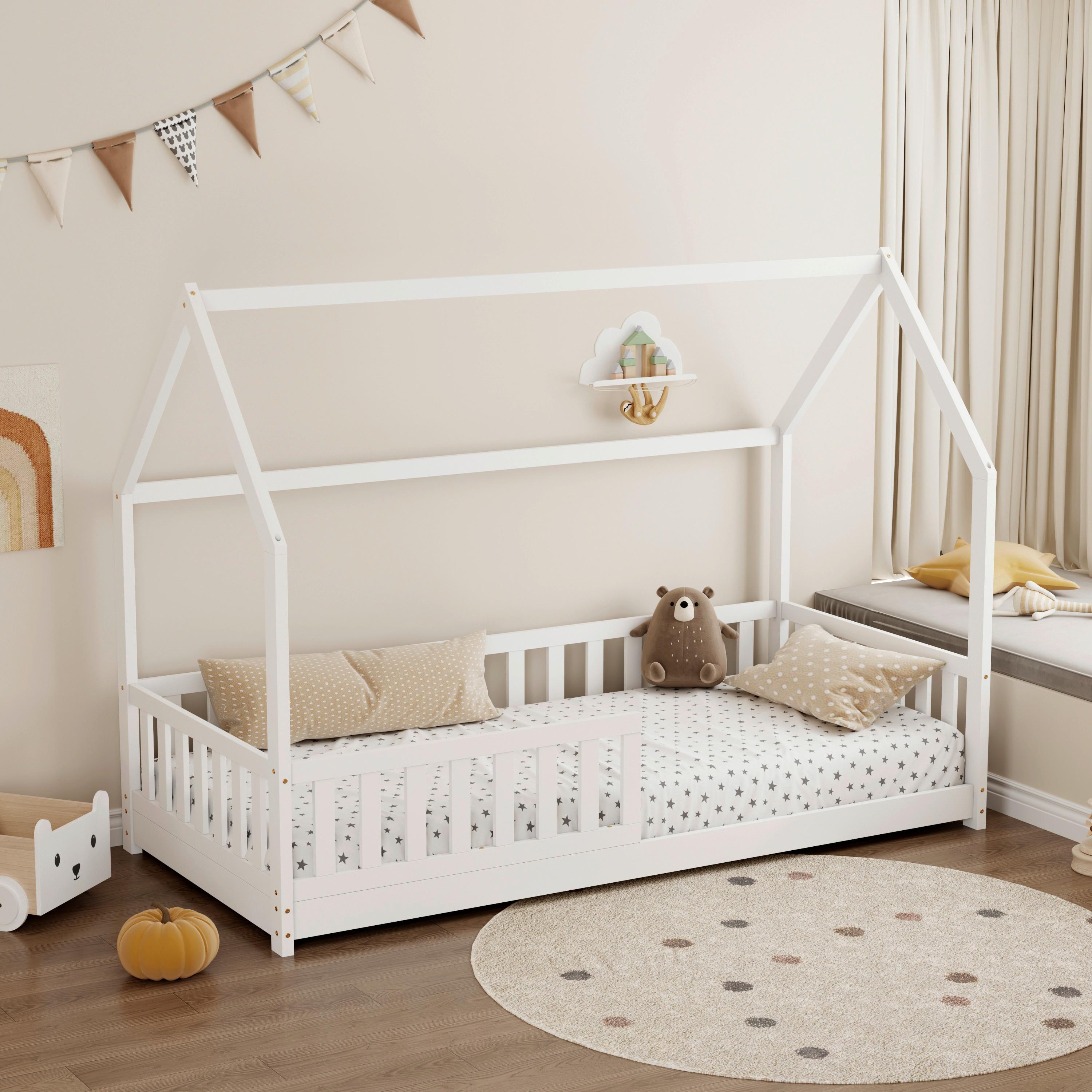 Montessori Krevet Kids - bijela, Konvencionalno, drvo (90/200cm) - Mömax