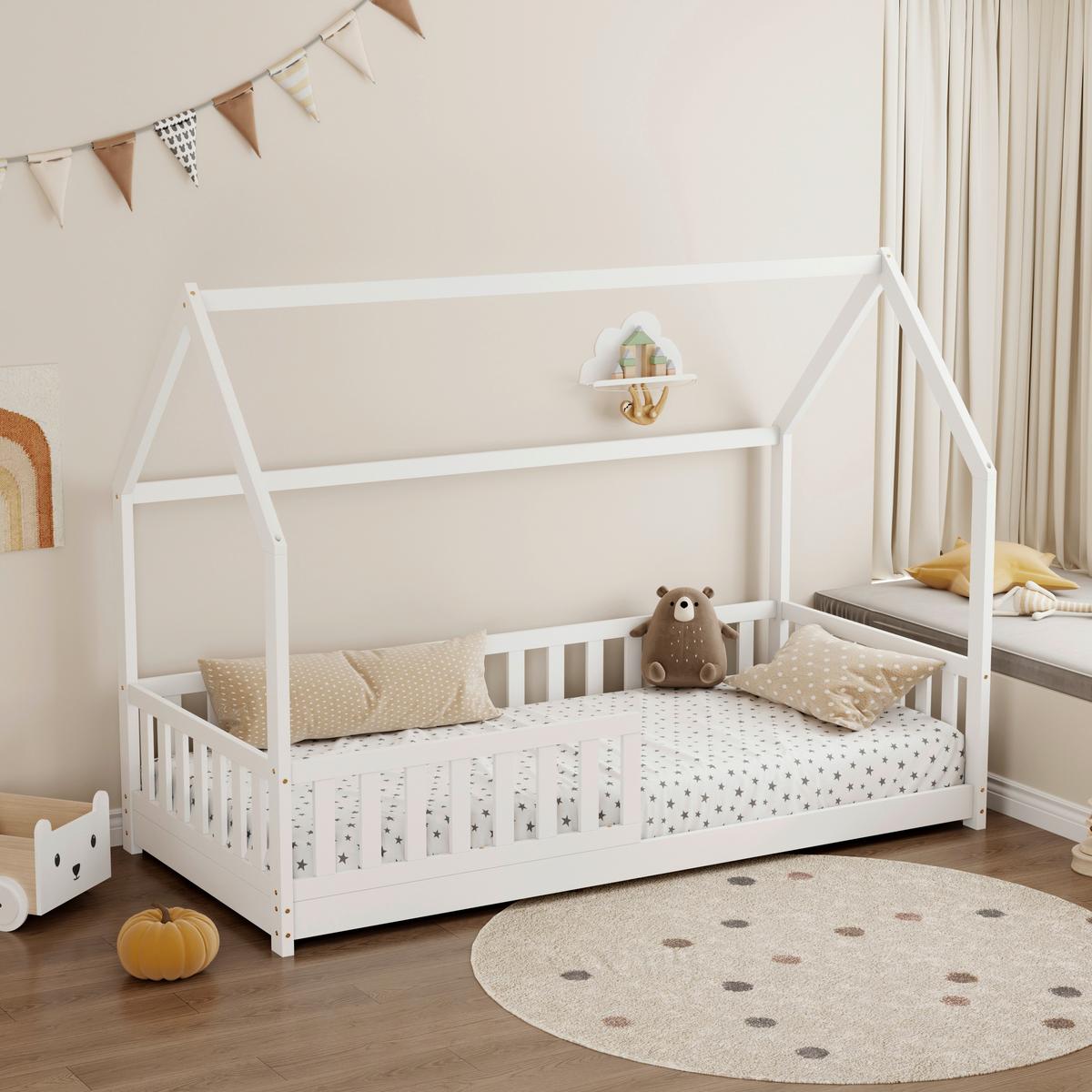 Niski Krevet Kids - bijela, Konvencionalno, drvo (90/200cm) - Mömax