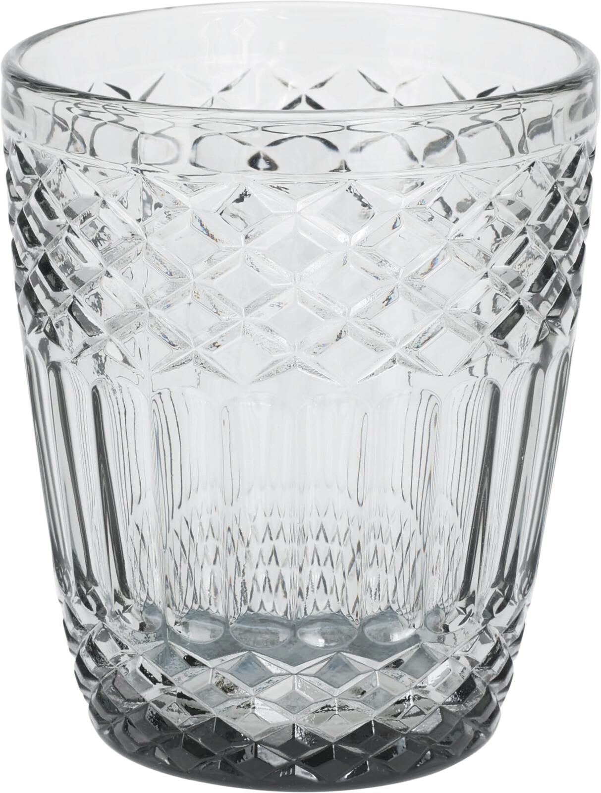 Pahar de băut Estelle cca. 300 ml - gri deschis, Basics, sticlă (8,2/9,9cm)
