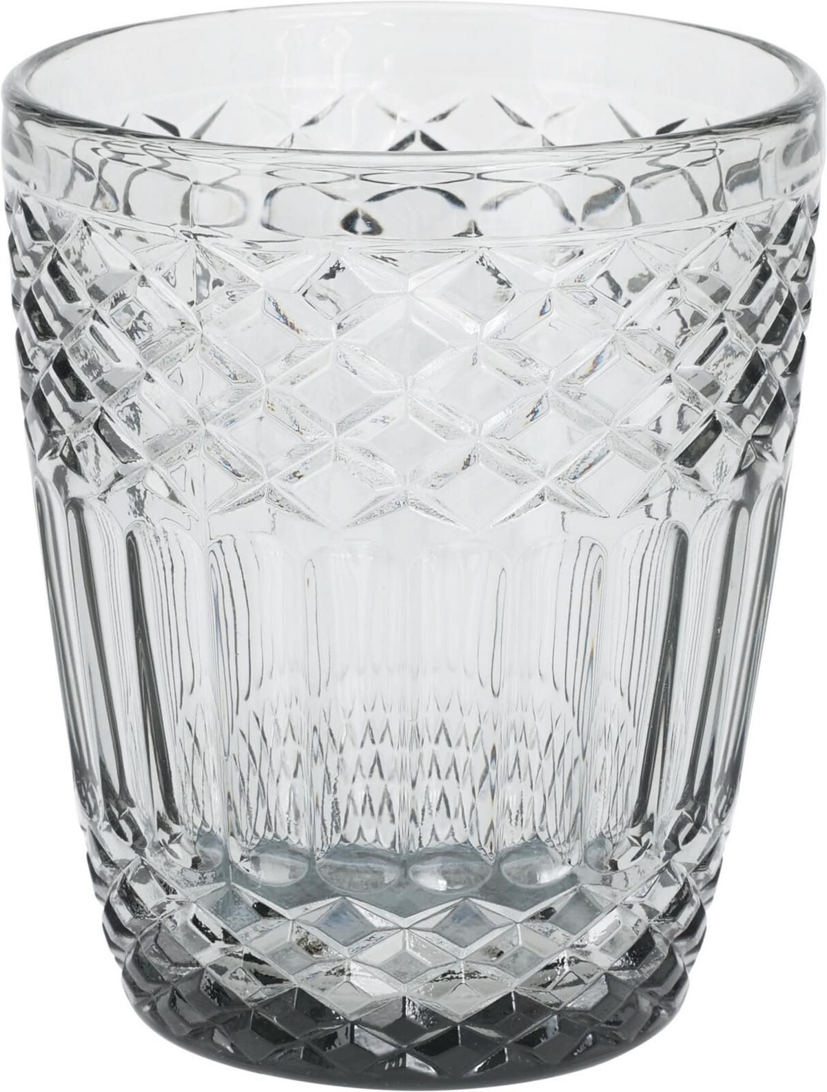 Pahar de băut Estelle cca. 300 ml - gri deschis, Basics, sticlă (8,2/9,9cm)