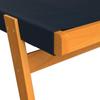 SOLSÄNG ENRICA - svart/akaciefärgad, Modern, trä/plast (200/73/79cm) - Bessagi Garden