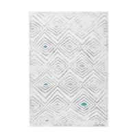 Läufer Vancouver 410 Weiss/grau 80x150 - Weiss/Grau, Basics, Textil (80/150cm) - Kayoom