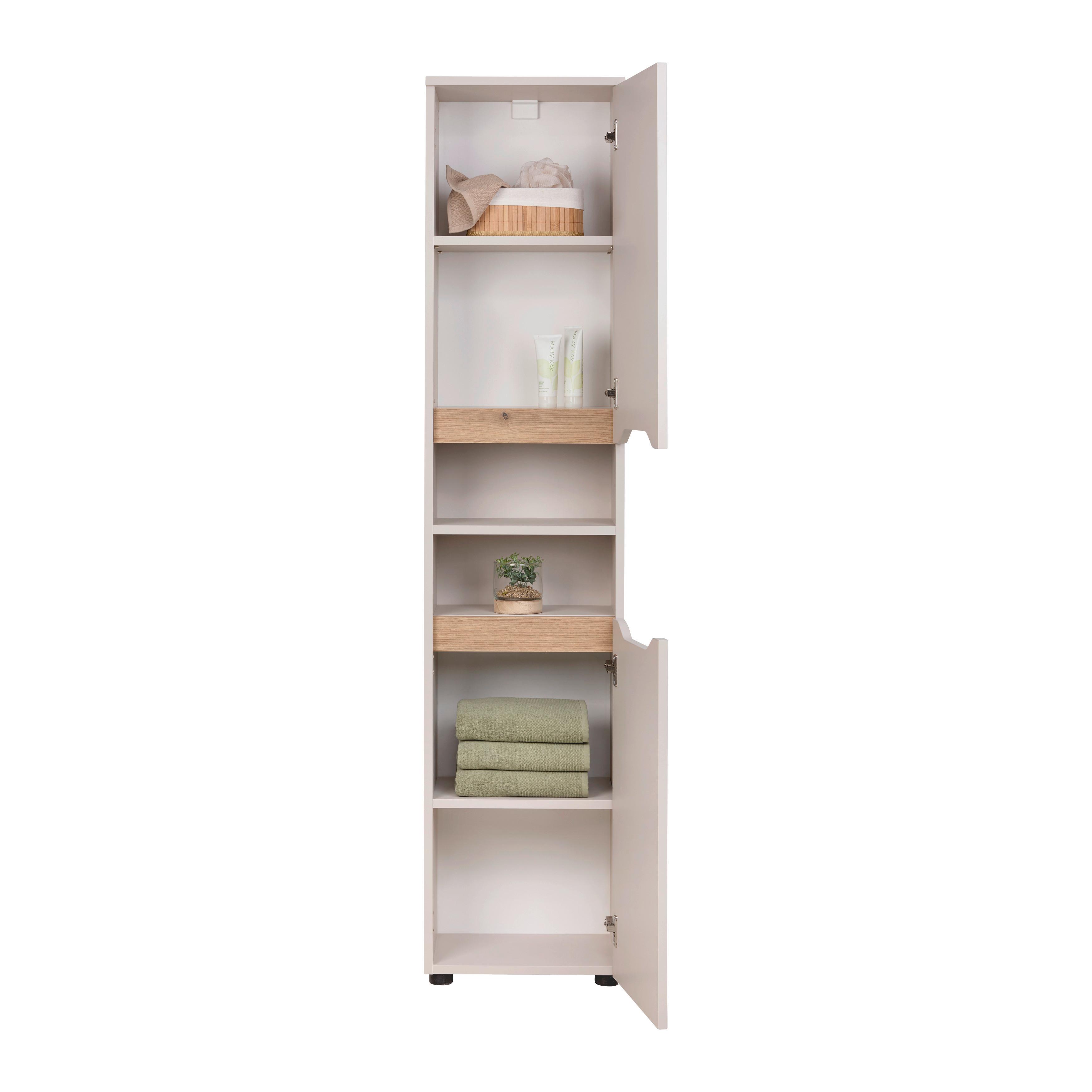 HÖGSKÅP MALLORCA -EXKLUSIV- - svart/kashmir, Modern, trämaterial (40/190/30cm) - Based