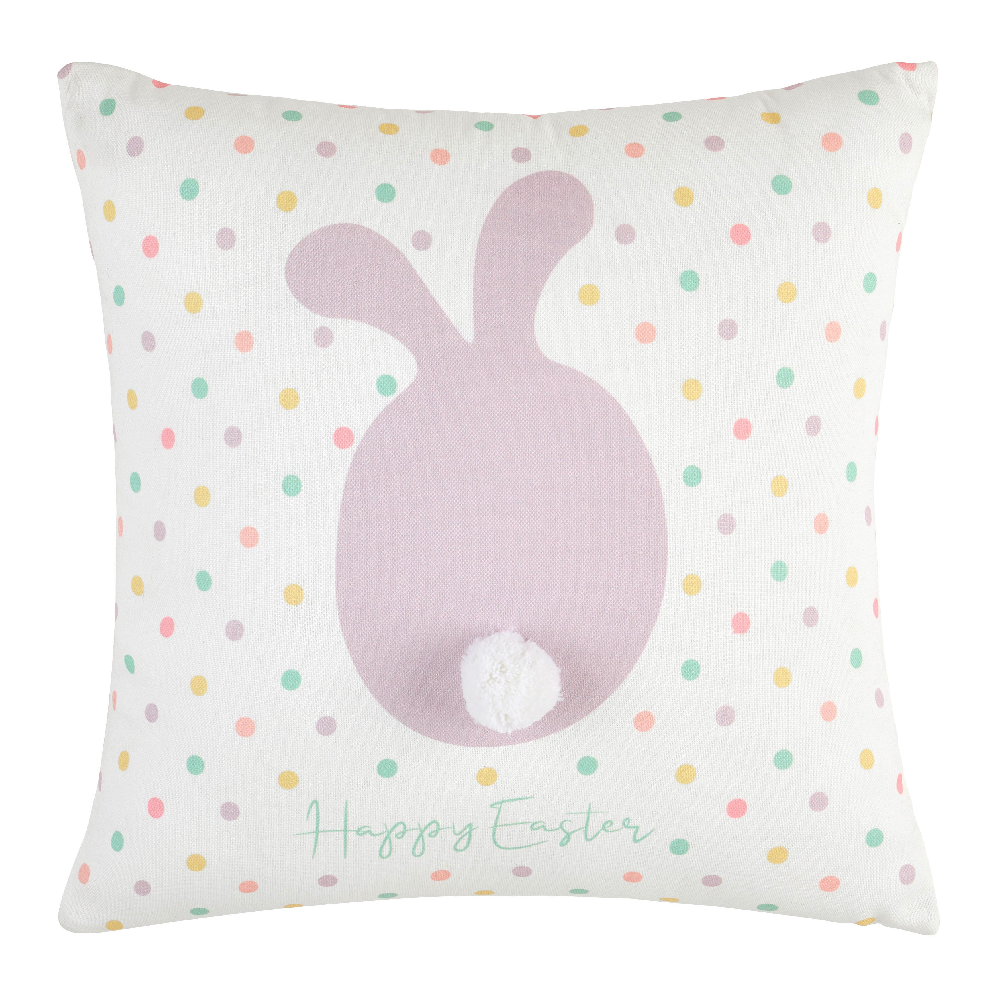 Zierkissen Hase Eggard Multicolor ca. 45x45cm - Multicolor, KONVENTIONELL, Textil (45/45/10cm) - Mömax