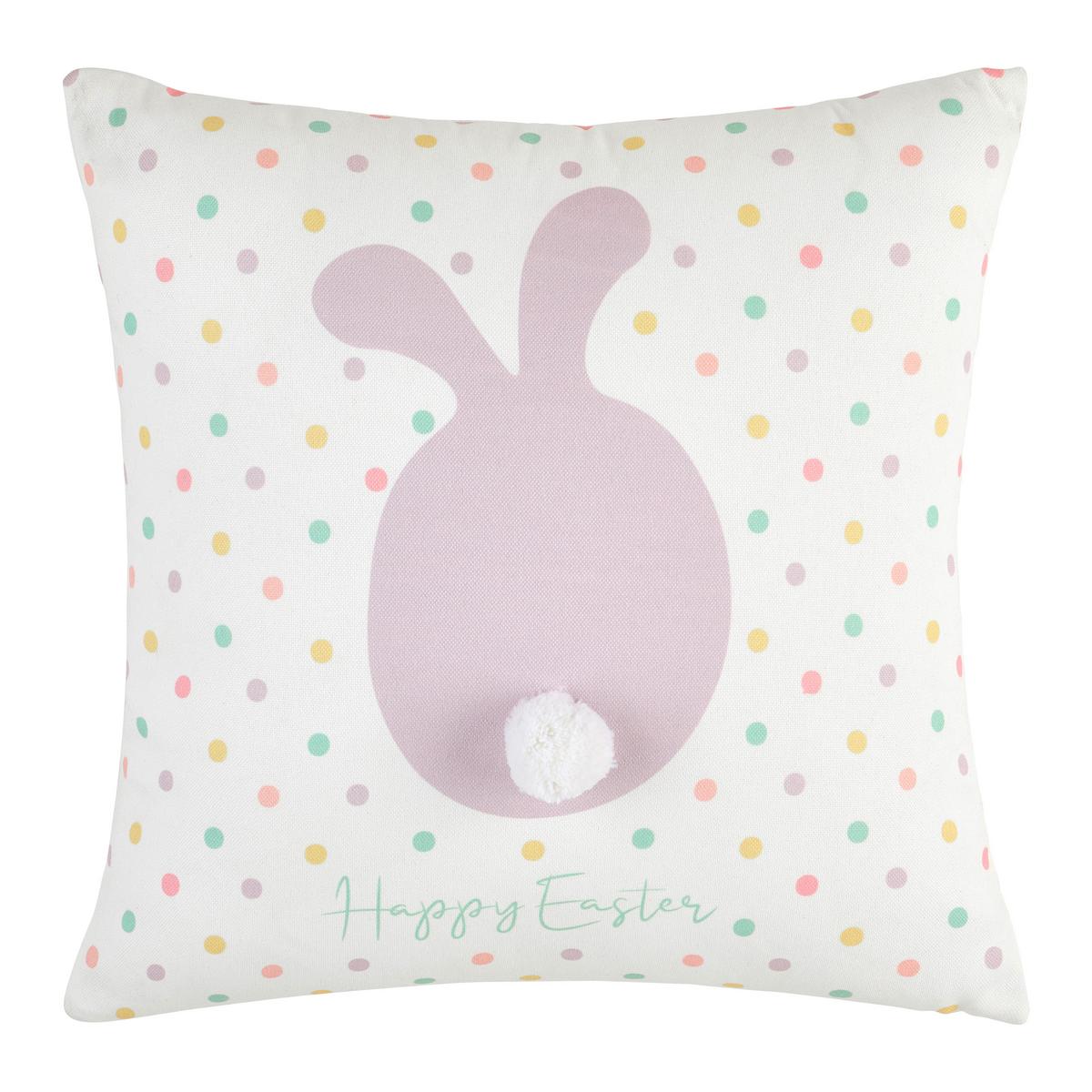 Zierkissen Hase Eggard Multicolor ca. 45x45cm - Multicolor, KONVENTIONELL, Textil (45/45/10cm) - Mömax