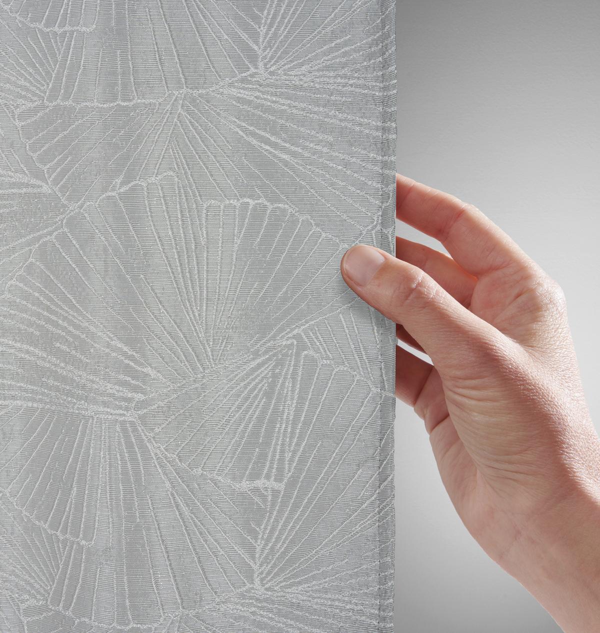 Fertigvorhang Alvis Hellgrau ca. 140x245cm - Hellgrau, Romantik / Landhaus, Textil (140/245cm) - Premium Living