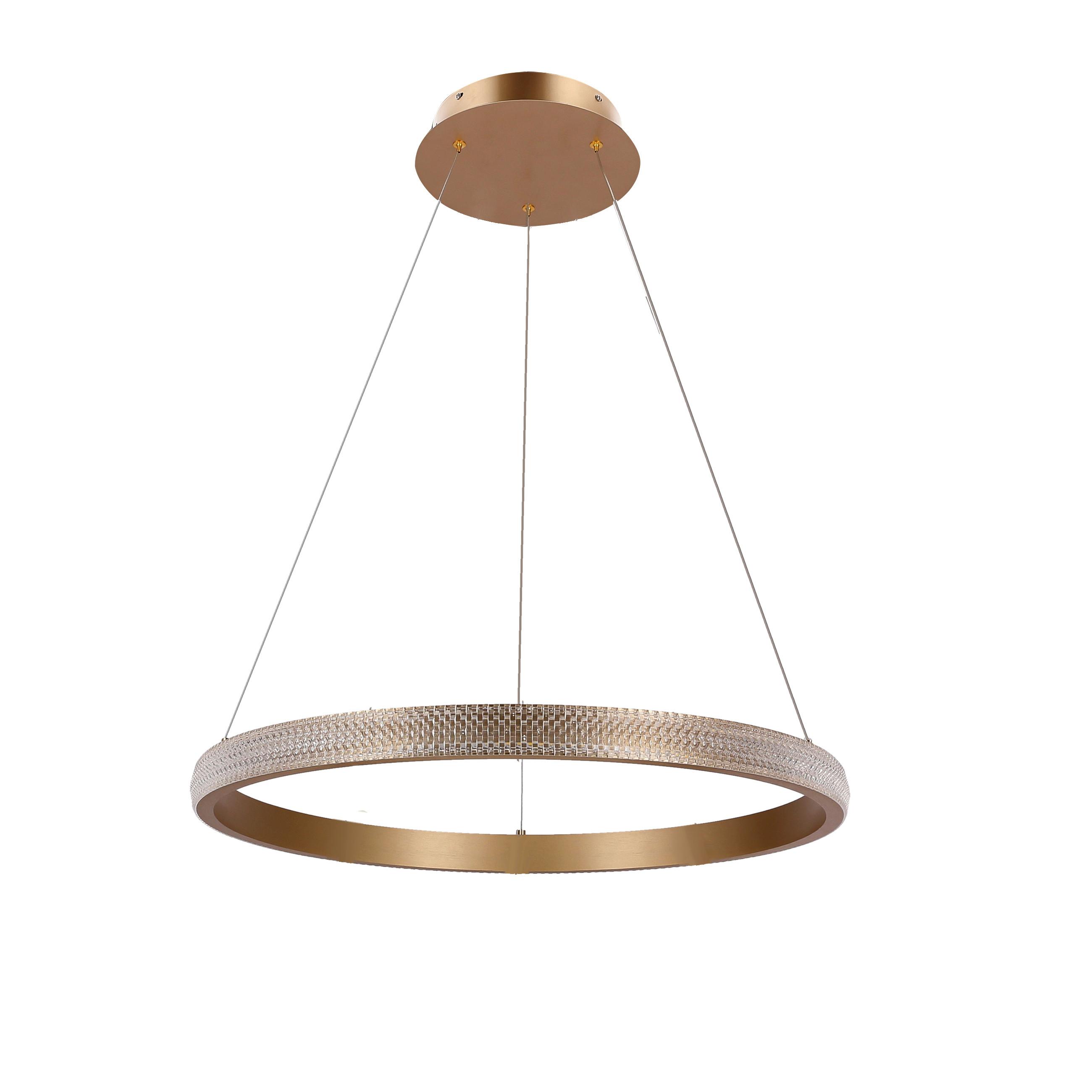 Led Svjetiljka Viseća 31-28440 Hashim - zlatne boje, Design, metal (60/60/115cm)
