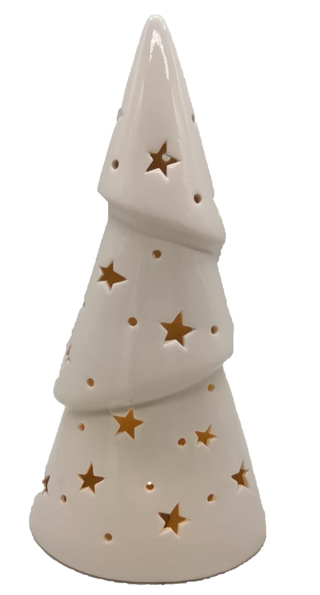 CHOINKA DEKORACYJNA 20512-1 - biały, Lifestyle, ceramika (13,8/26,7/9,8cm) - X-Mas