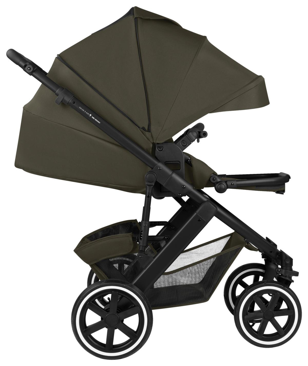 WÓZEK DZIECIĘCY SALSA 5 AIR - szarobrązowy, Basics (63/118/95.5cm) - ABC Design