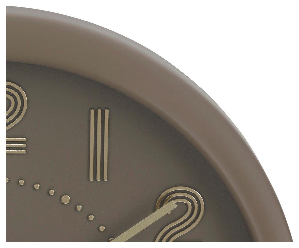 Wanduhr Calmo Beigebraun - Beigebraun, Glas/Kunststoff (30,5/4,3cm) - Mömax