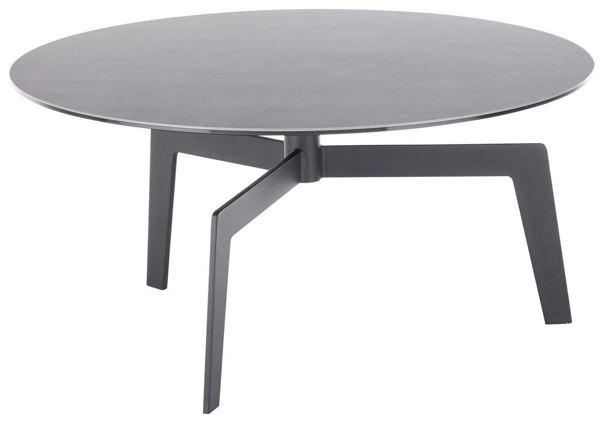 Couchtisch Buena Vista Anthrazit/Schwarz - Anthrazit/Schwarz, Modern, Glas/Keramik (80/80/38cm) - Premium Living