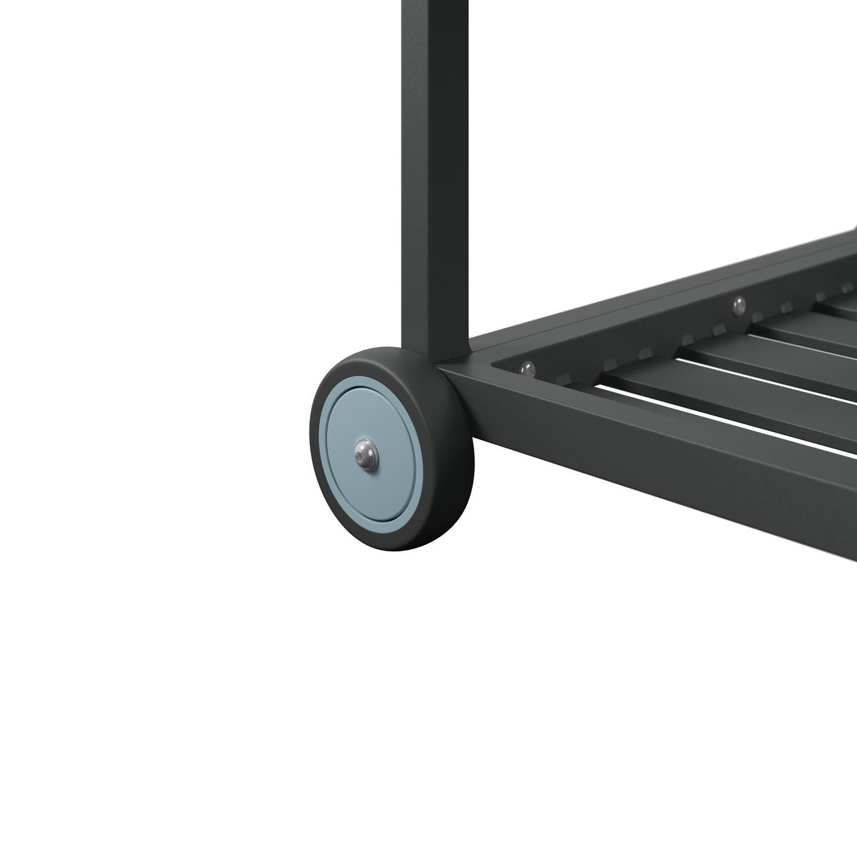 Outdoorküche Levi 1 Anthrazit/Naturfarben - Anthrazit/Naturfarben, Modern, Kunststoff/Metall (67cm)