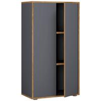 Aktenschrank Salia B60 - Honigeiche/Anthrazit, Design, Holzwerkstoff (60/110/33cm) - P & B