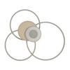 LED-TAKLAMPA SEHR - sandfärgad/champagne, Modern, metall/plast (74/77/11cm) - Mömax