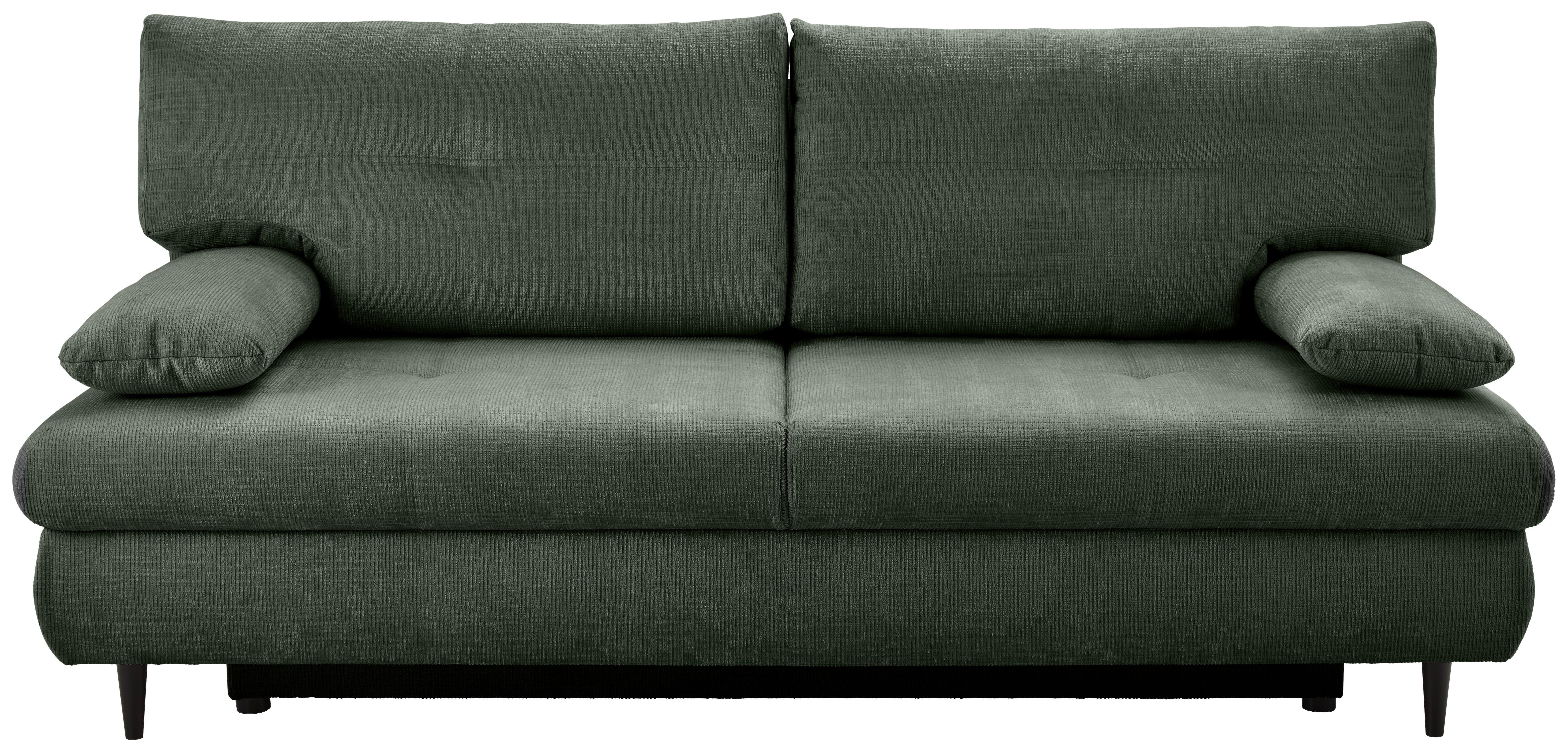 CANAPEA EXTENSIBILĂ VIRGO - verde închis, Konventionell, textil (212/97/105cm) - Modern Living