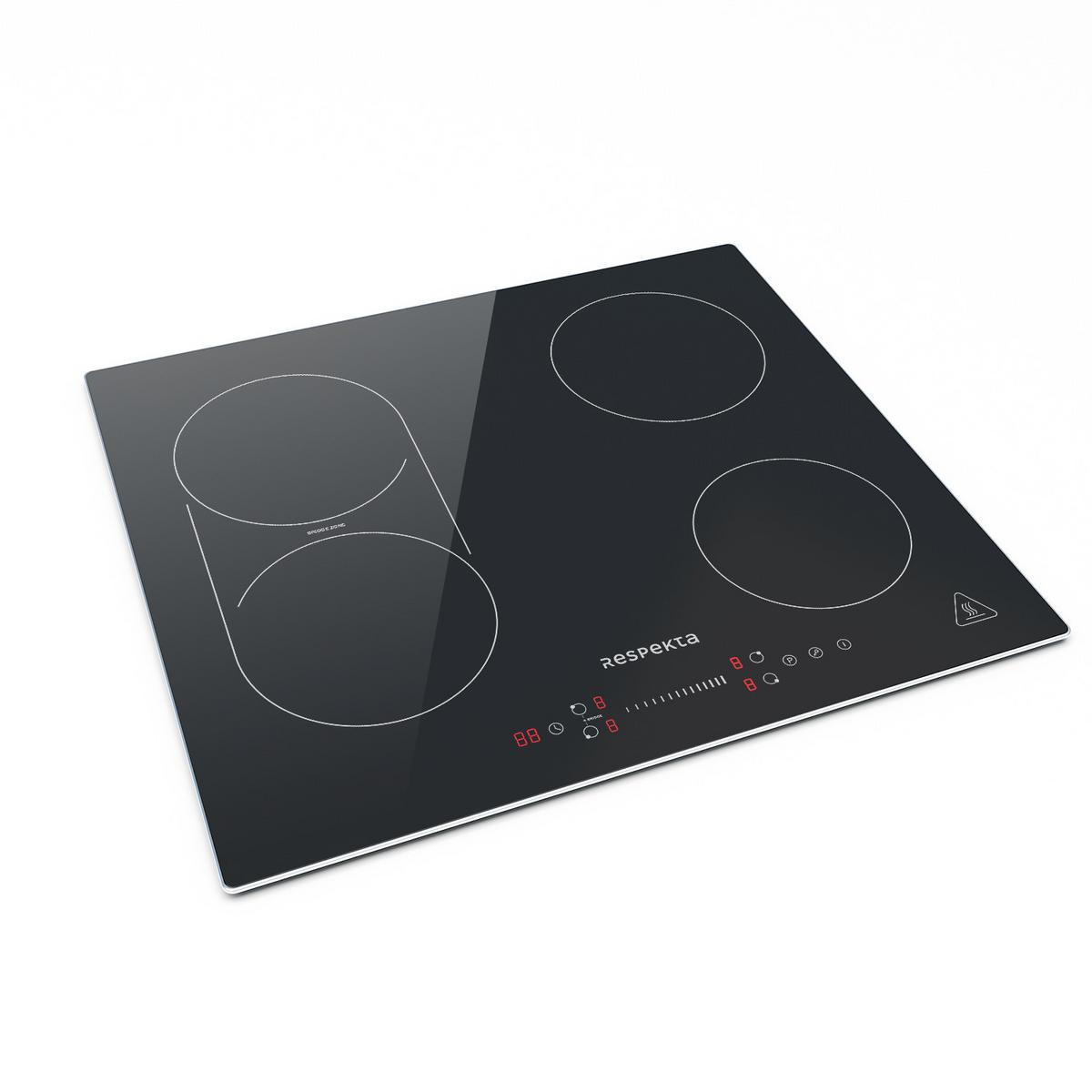 Induktionskochfeld KM6600IB-28 ca. 59/6/52 cm Schwarz - Schwarz, Trend, Glas/Metall (59/6/52cm) - Respekta