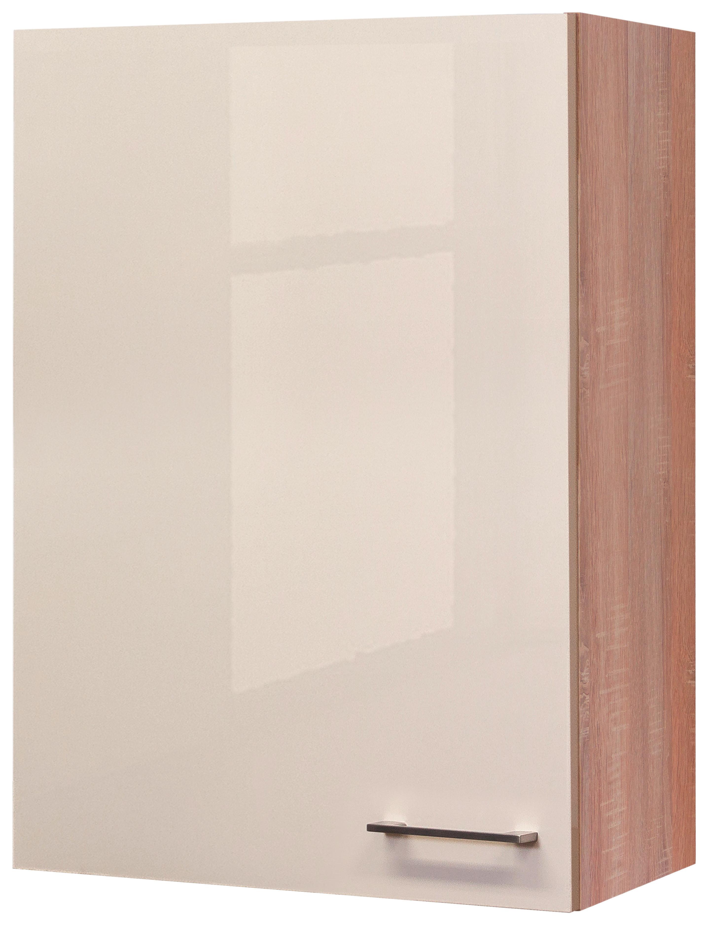 Küchenoberschrank "Nepal" , Kaschmir, Eiche - Kaschmir/Edelstahlfarben, MODERN, Holzwerkstoff/Metall (60/89/32cm) - FlexWell