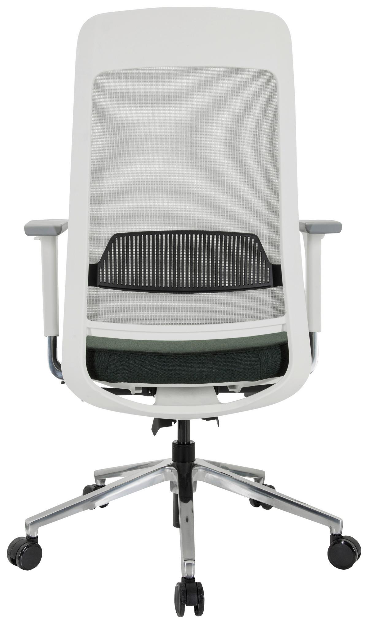 Pisarniški Stol Chiaro T2 White, Črna, Siva - siva/črna, Moderno, kovina/umetna masa (67/118/63cm) - MID.YOU