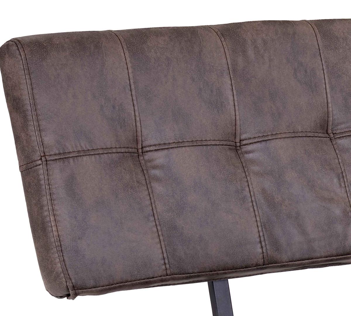 Klop Donna, Vintage Rjava, 140 Cm - rjava/antracit, Moderno, kovina/tekstil (140/93/61cm)