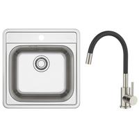 Set Sudopera I Slavine More 20 + Jana Flex Chr-Black - boje oplemenjenog čelika, Konvencionalno, metal (49/50cm)