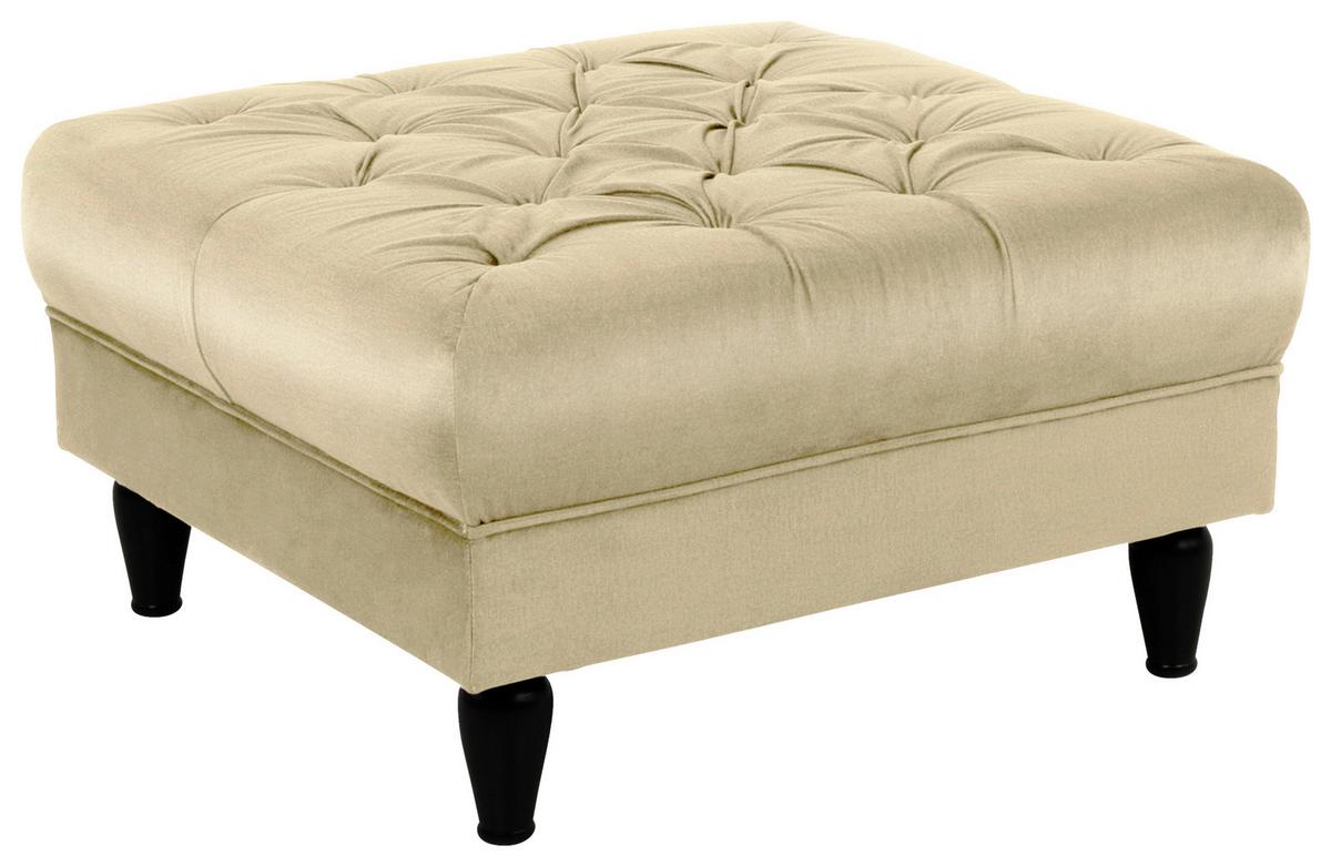 Tabure Cupido - bež/crna, Design, tekstil/drvo (82/44/82cm) - Mömax