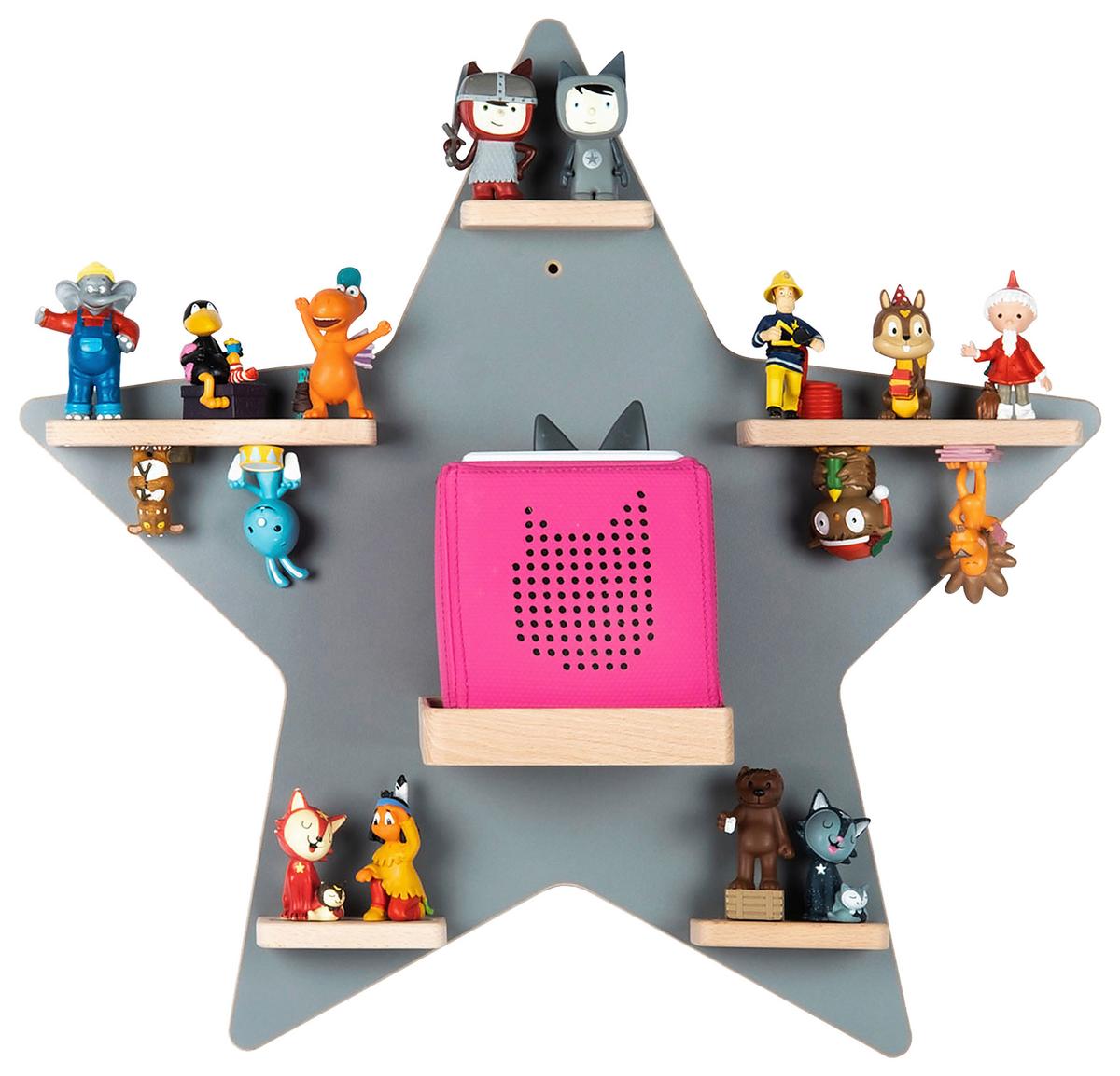 KINDERREGAL BOARTI - Grau, Modern, Holzwerkstoff (52/55/19cm) - MID.YOU