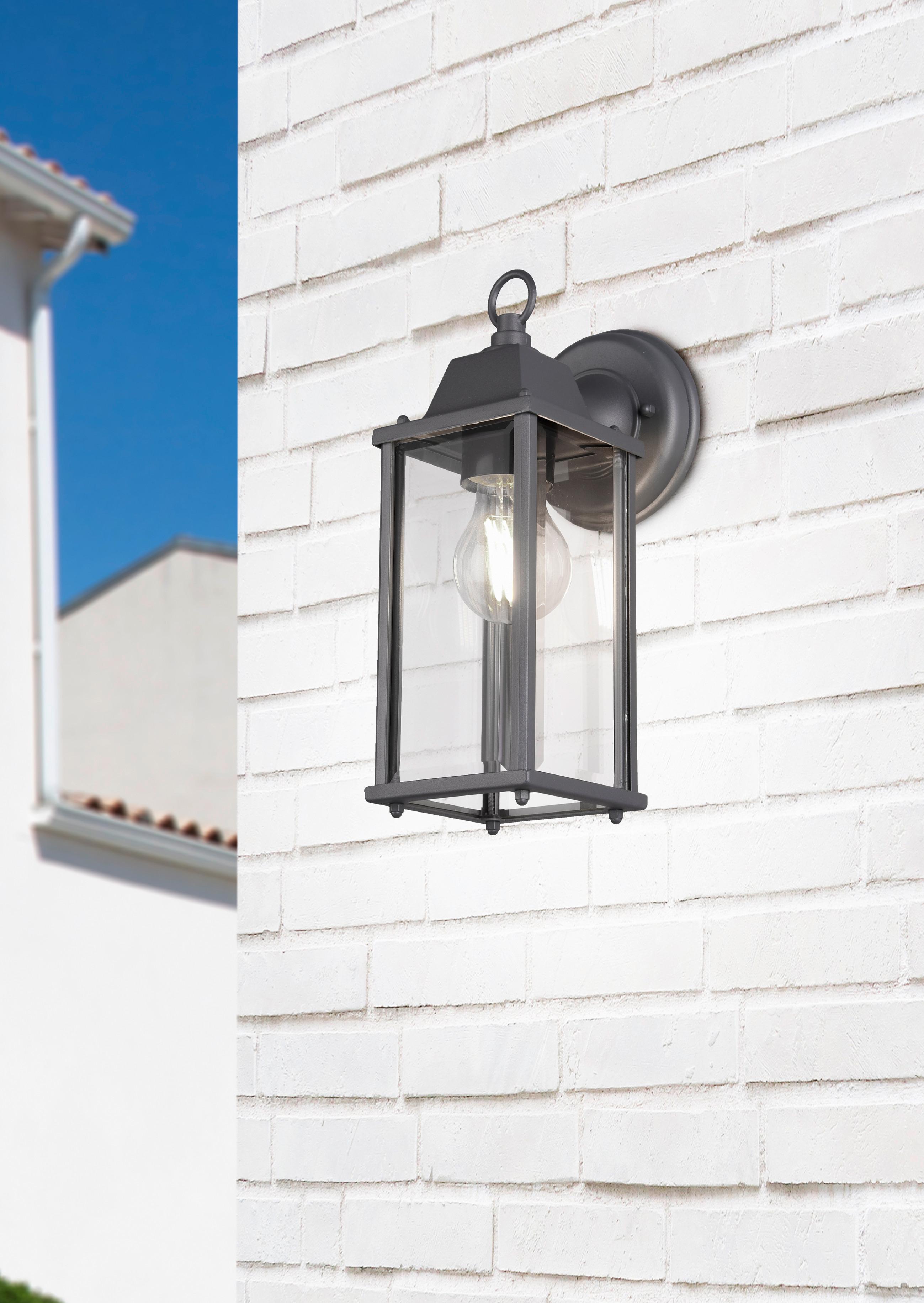 Außenwandleuchte Olona Anthrazit max. 40 Watt - Anthrazit, Basics, Metall (11,5/29,5/14,5cm) - Trio Leuchten