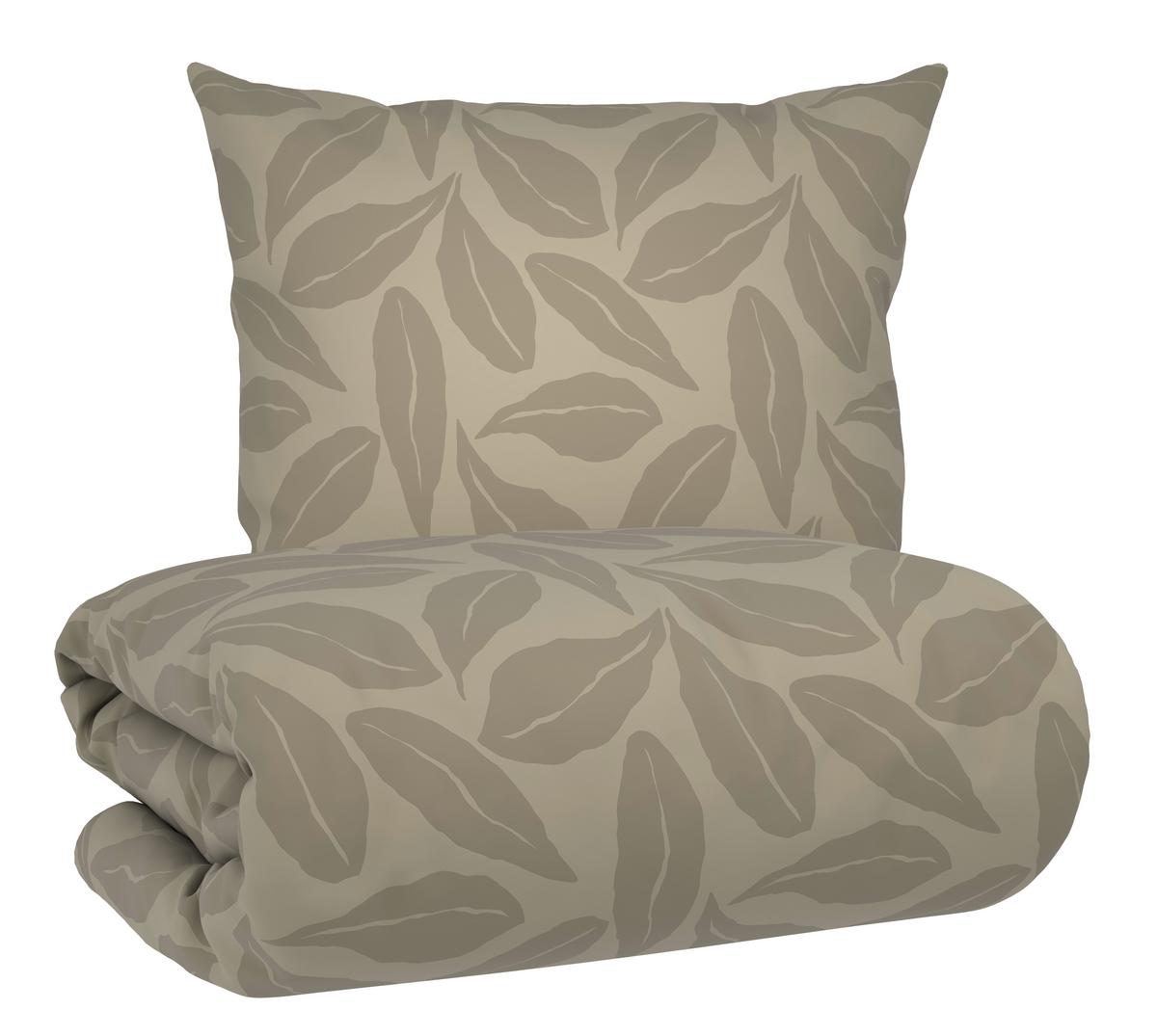 Bettwäsche Nature Home Wende Grün ca. 135x200cm - Grün, Textil (135/200cm) - Mömax