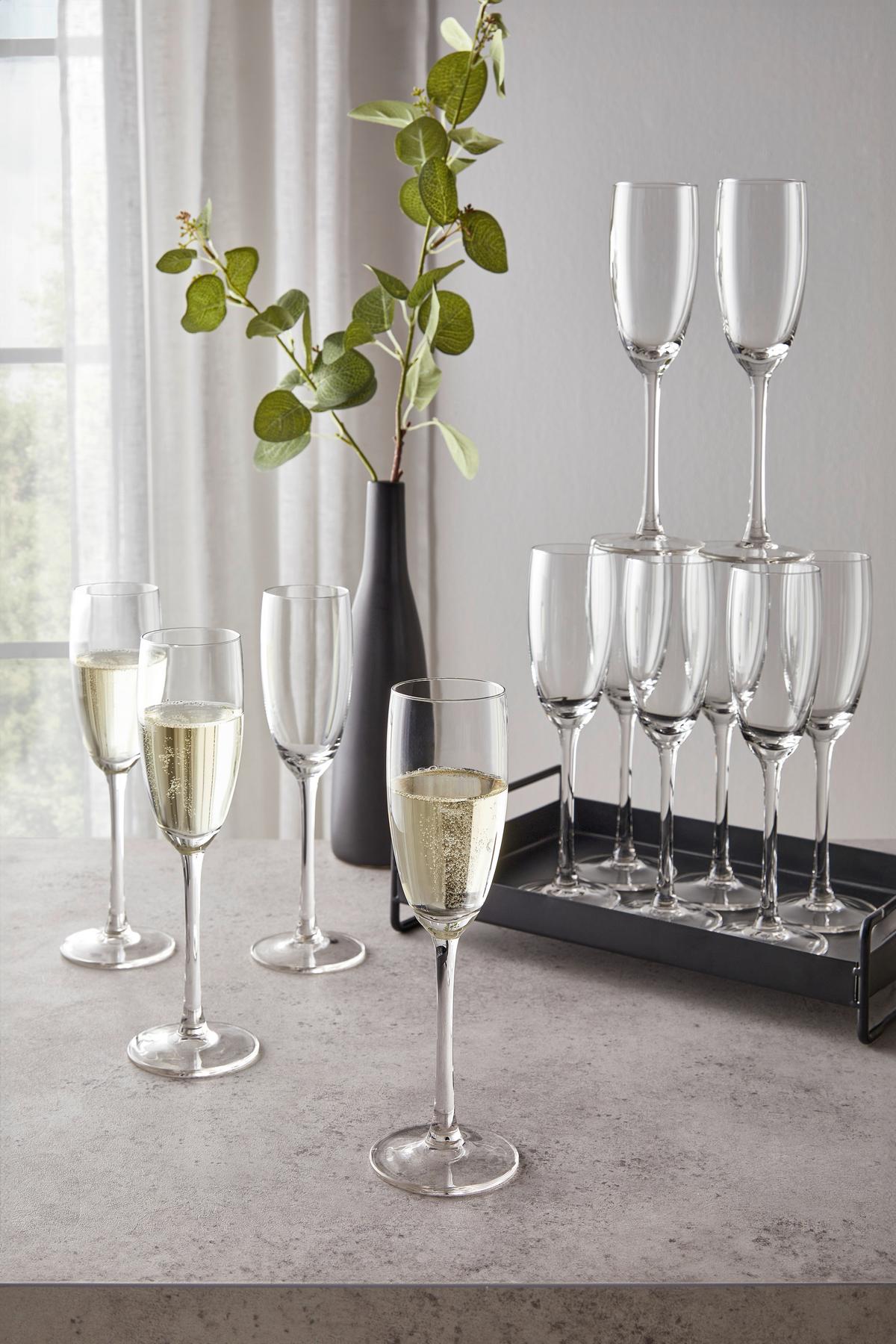 Set de pahare 12/1 Party - străveziu, Konventionell, sticlă (6,9/22cm) - Mömax