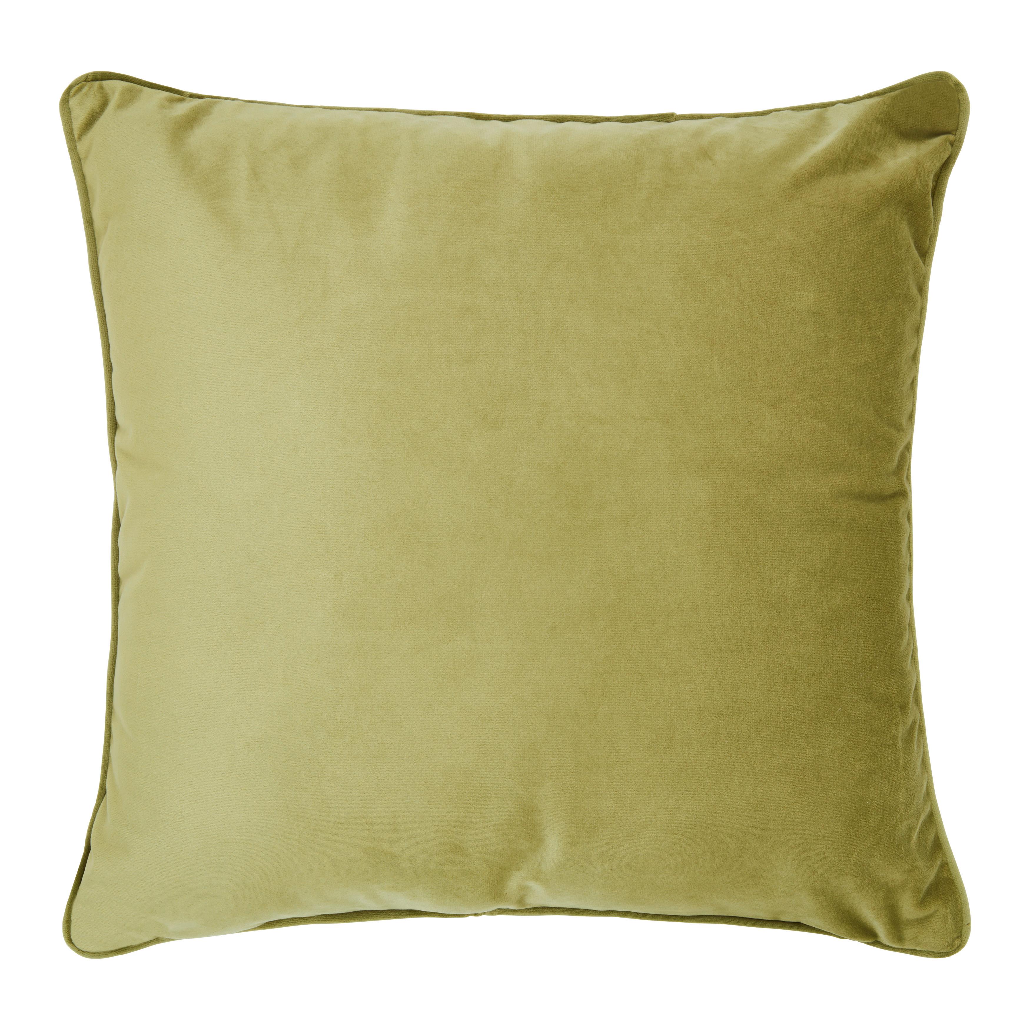 Zierkissen Viola Olivgrün ca. 45x45cm - Olivgrün, Konventionell (45/45cm) - Premium Living