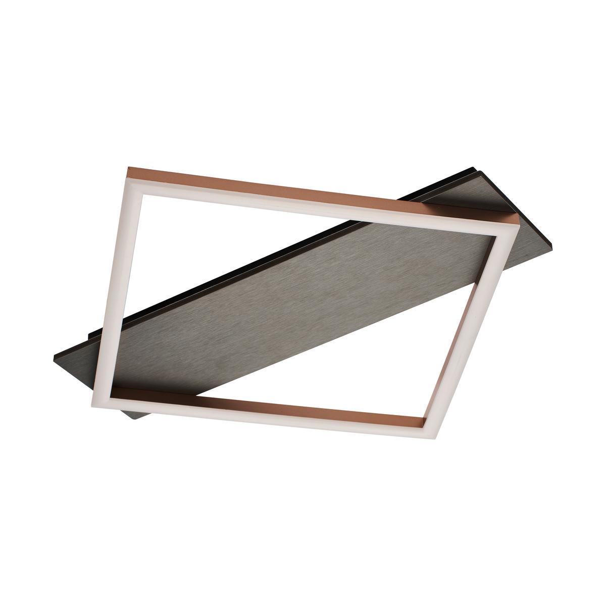 LED Mennyezeti Lámpa Willü - Pezsgő/fekete, Modern, műanyag/faalapú anyag (46/46/5cm) - Modern Living