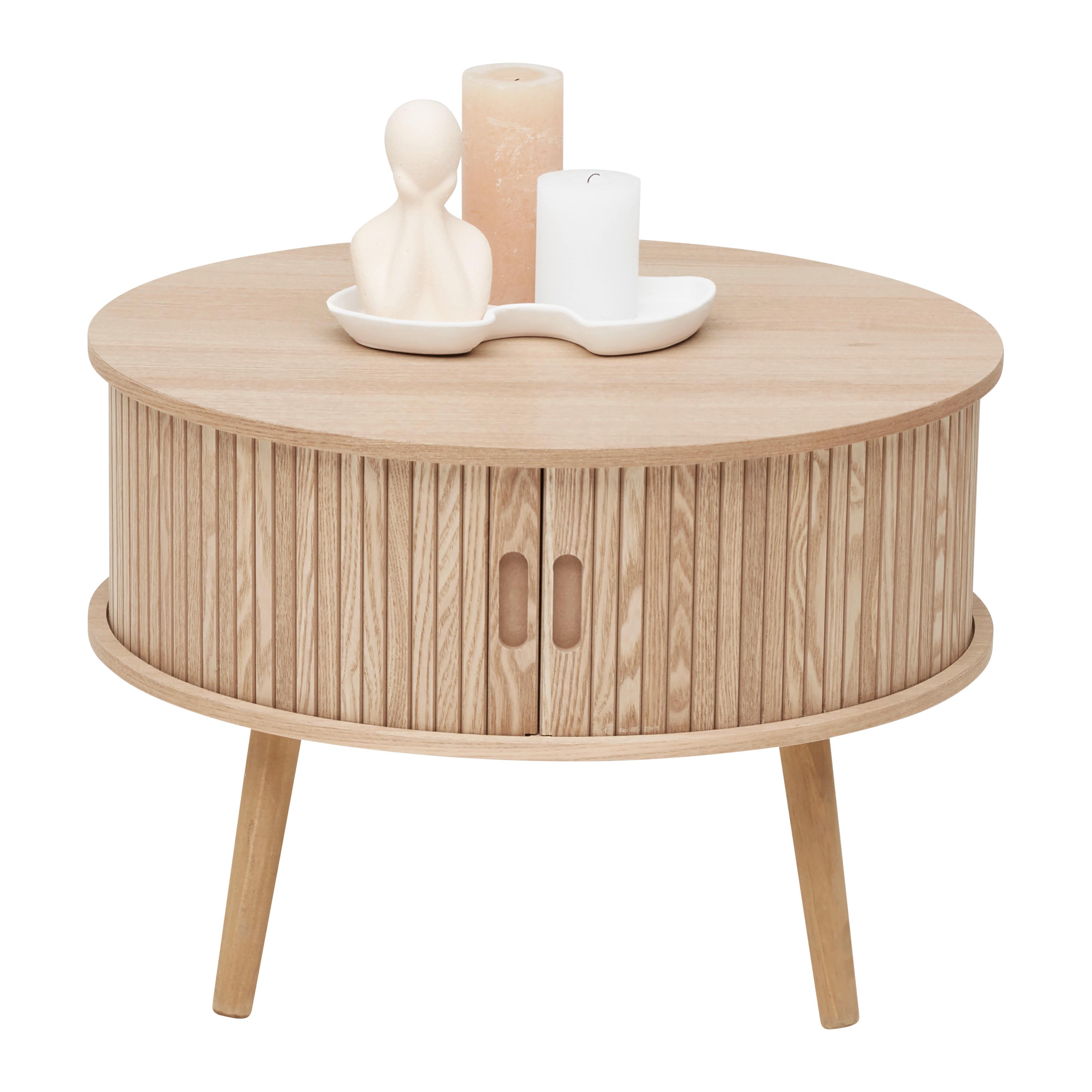 SOFFBORD SKANDY - naturfärgad, Modern, trämaterial/trä (60/40cm) - Premium Living
