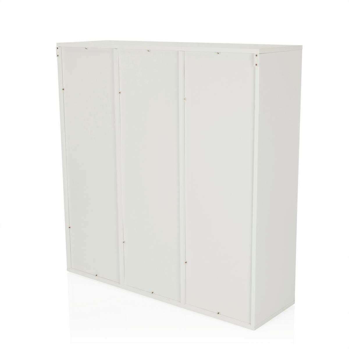 Regal Bjorke, Bela - bela, Moderno, leseni material (97,5/100/30cm) - MID.YOU