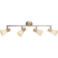 Strahler Gylfi max. 40 Watt - Natur, Glas/Naturmaterialien (60/15,5cm) - Globo