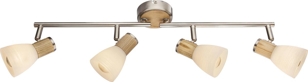 Strahler Gylfi max. 40 Watt - Natur, Glas/Naturmaterialien (60/15,5cm) - Globo