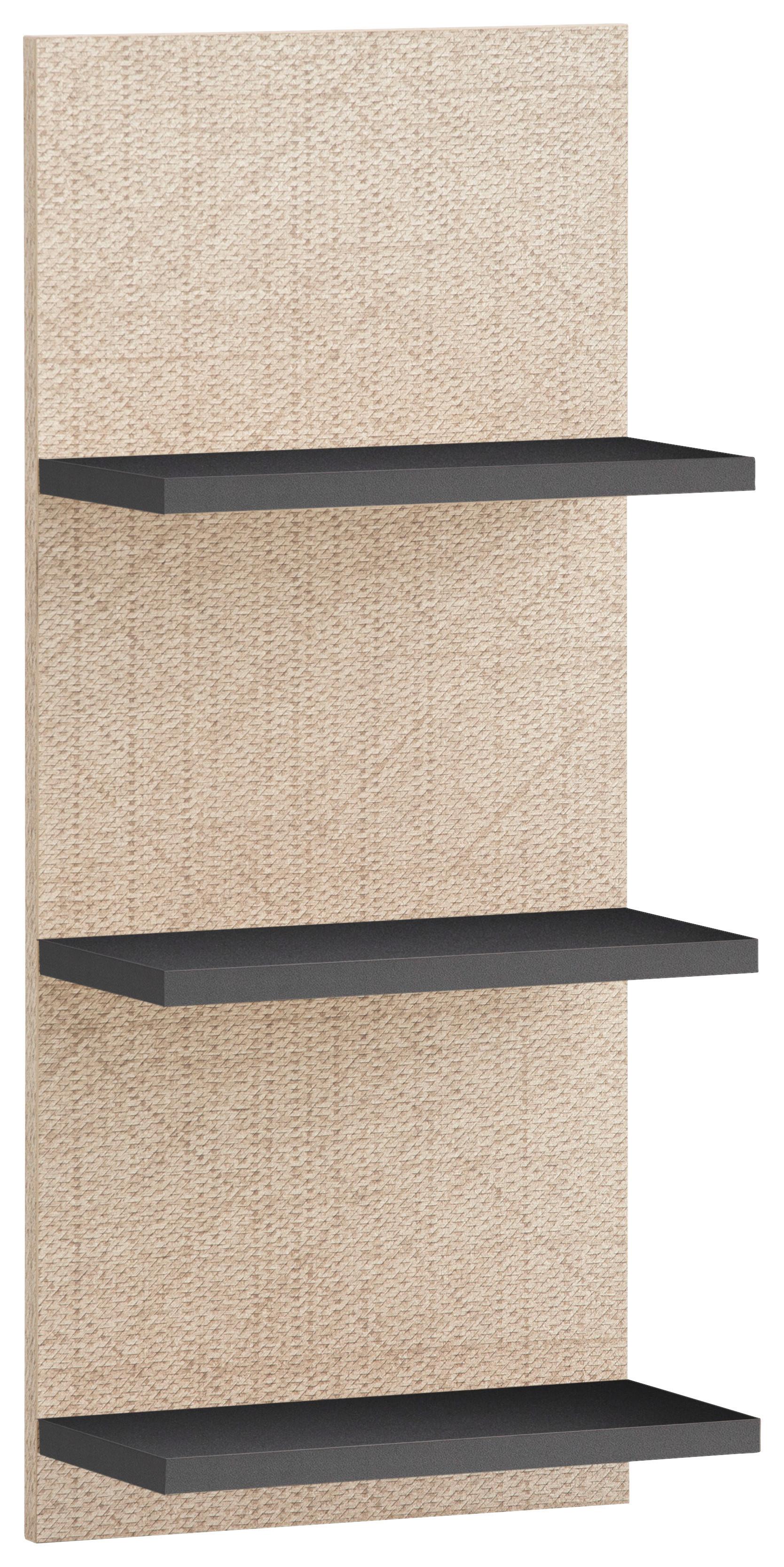 Regal Sander Anthrazit/Beige - Anthrazit/Beige, MODERN, Holzwerkstoff (30,3/70,2/17,45cm) - MID.YOU
