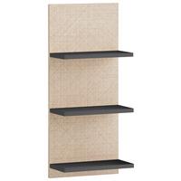 Regal Sander Anthrazit/Beige - Anthrazit/Beige, MODERN, Holzwerkstoff (30,3/70,2/17,45cm) - MID.YOU
