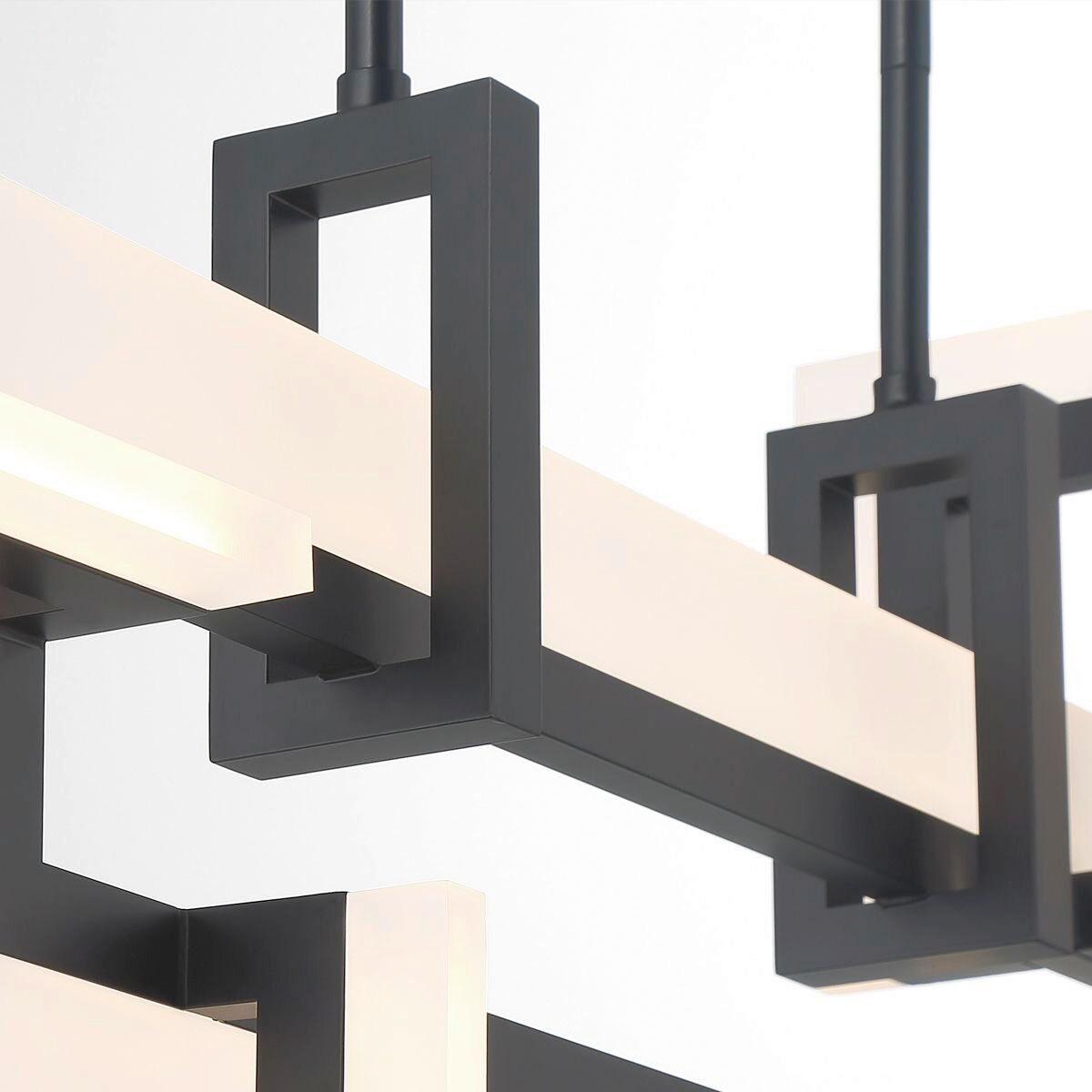 LED Függőlámpa Qn-Inizio-Lp-S-Bk - fekete, Design, műanyag/fém (84/47,5/14cm) - Elstead Lighting