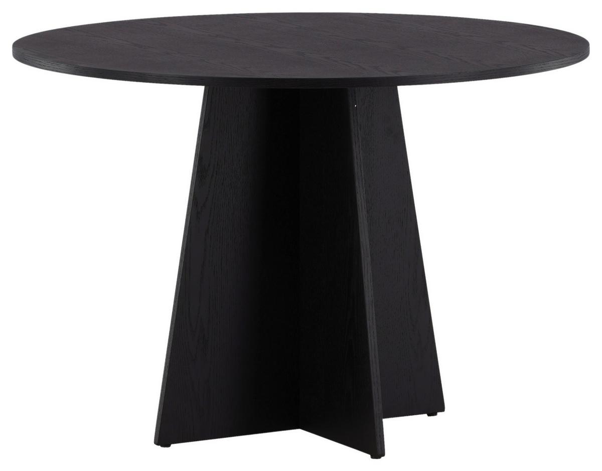 ESSTISCH BOOTCUT - Schwarz, Design, Holz (110/110/75cm) - Livetastic