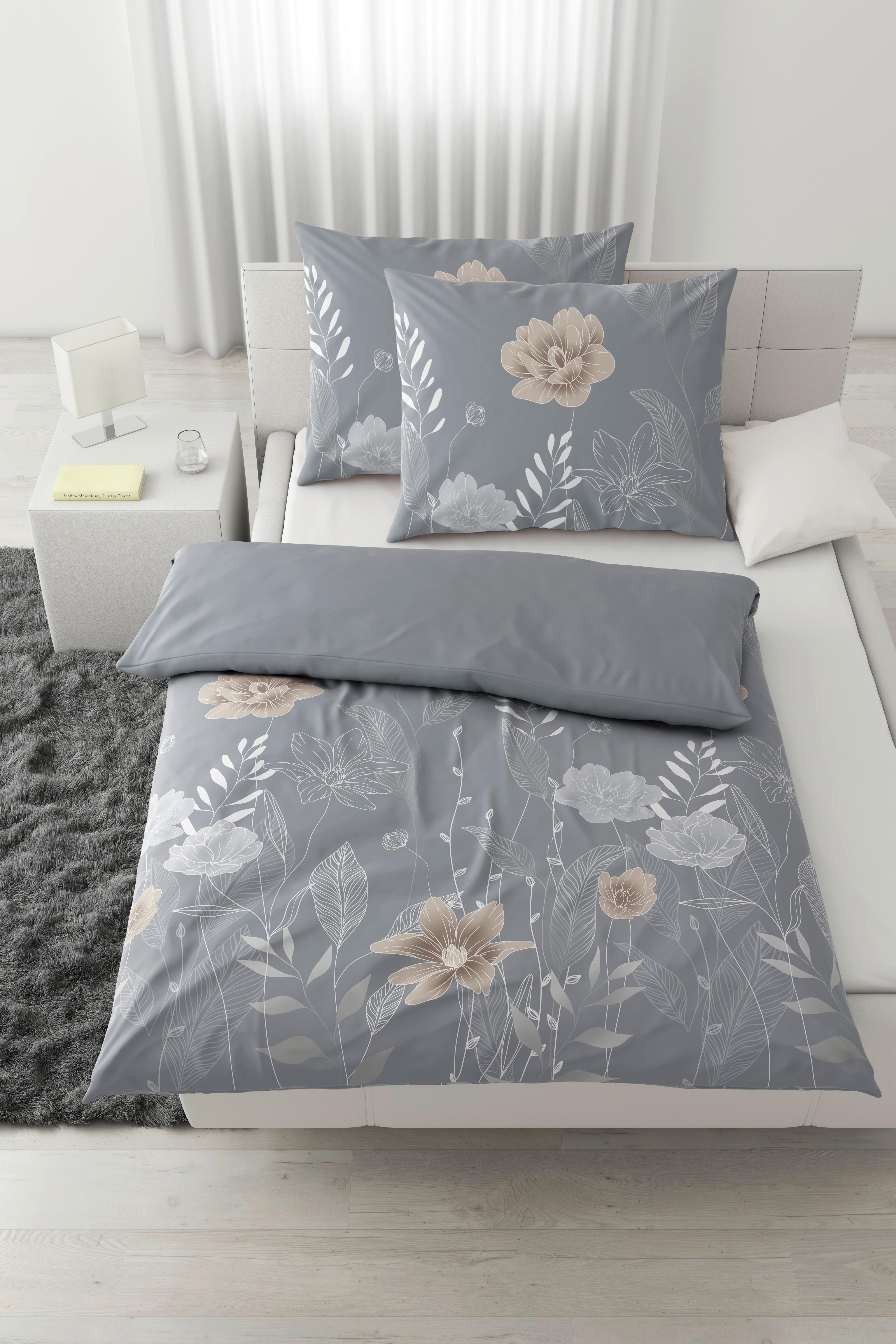 Lenjerie de pat Nala XXL - gri, Romantik / Landhaus, textil (200/220cm) - Mömax